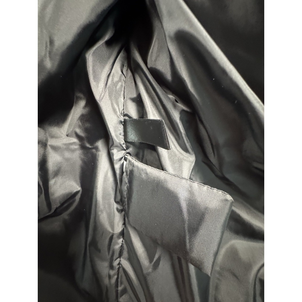 SAM. New York Women's‎ Glossy White Puffer Parka Hooded Fur Trim Size M Vintage - Picture 9 of 14